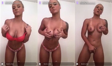 Courtney Rae Snapchat Sujetador Rosa Y Bragas Rosas Desnudo Video Leaked