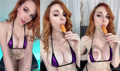 Amouranth Desnuda Popsicle Porno Mamada Vídeo Leaked