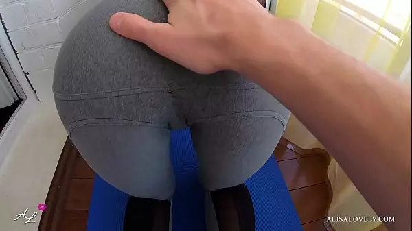 Fit Teen Takes Hard Doggystyle And Cum Om Big Ass In Yoga Pants