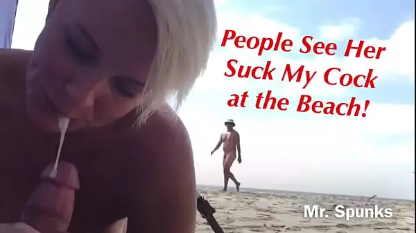 La Gente La Ve Chupar Mi Polla En Una Playa Nudista