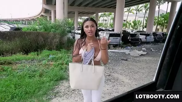 Chica De Ébano De Gran Culo Follada En El Coche