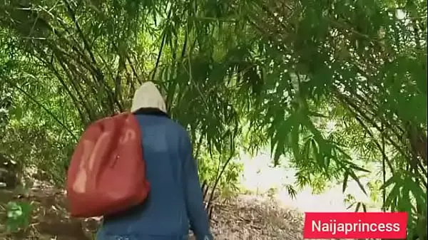 Coming Back From America Black Teen Walk The Long Way Through The Stream To Fuck Her Long Time Village Lover In The Bush-Naijaprincess