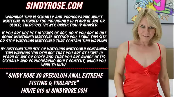 Sindy Rose Xo Espéculo Anal Extremo Fisting Y Prolapso