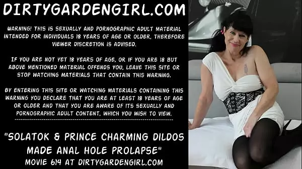 Solatok & Prince Charming Consoladores Extremos Hicieron Que Dirtygardengirl Anal Agujero Prolapso