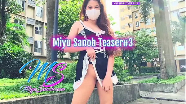 Teaser # 3 Miyu Sanoh - Nueva Modelo Filipina Sexy Sin Ropa Interior Parpadeando En La Piscina Del Condominio - Video Teaser Xxx Pinay