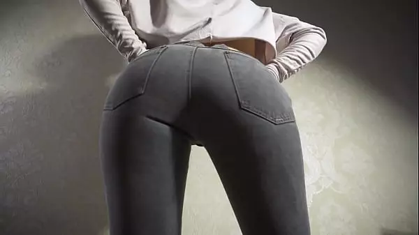 Teen Girl Showing Off Her Phat Ass In Tight Jeans