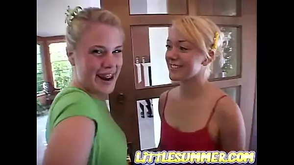 Amateur Teen Lesbians Get Hot And Heavy - Little Summer