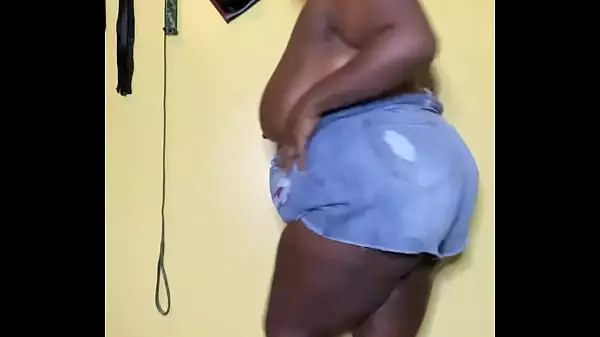 Bbw Ébano Diosa Mea Pantalones Cortos De Mezclilla De Mezclilla