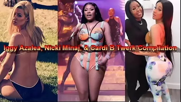 Recopilación De Iggy Azalea, Nicki Minaj Y Cardi B Twerk