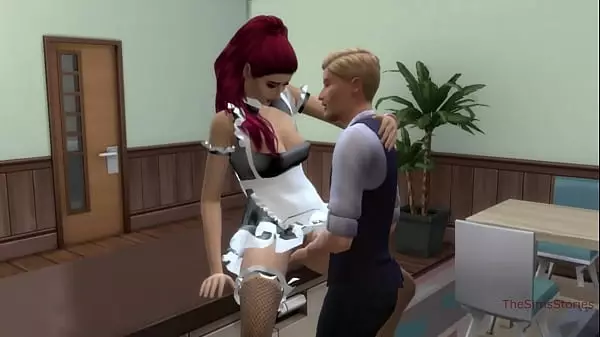 Sims 4, Voz Real, Marido Engañando A Una Joven Sirvienta Junto A Su Esposa  Descansando