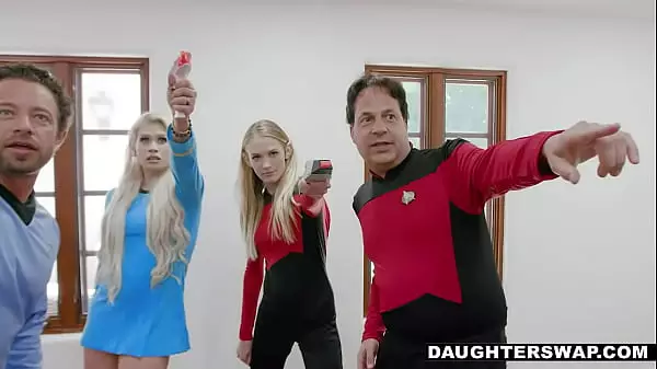Star Trek Fans Fuck Stepdads & Moan In Klingon- Riley Kay & Violet Storm