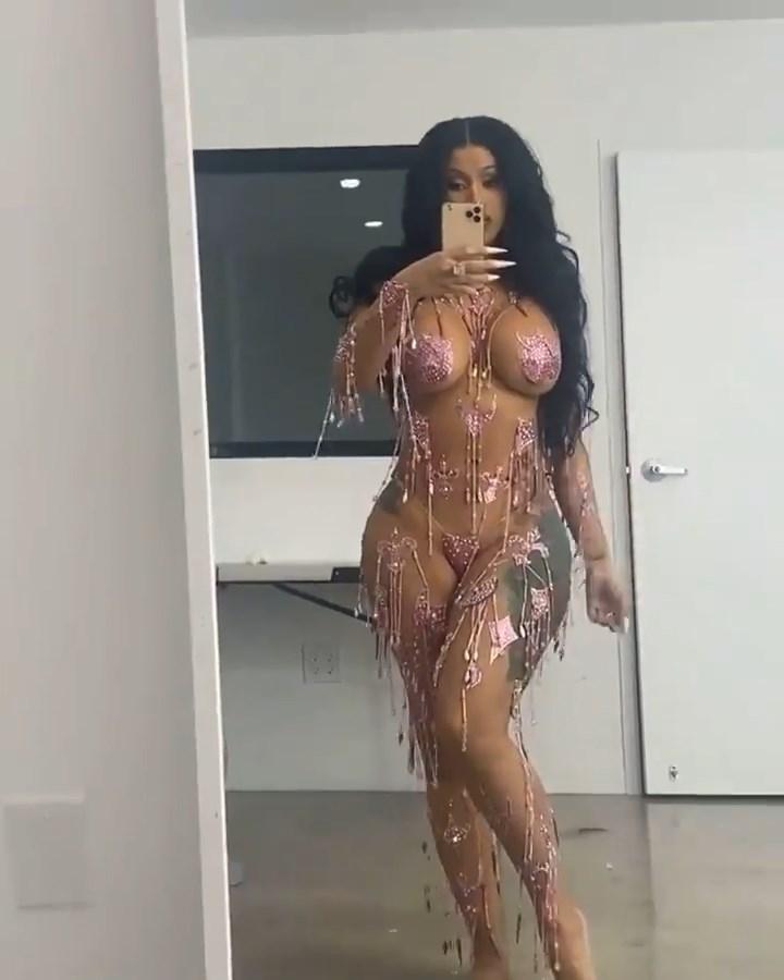 Cardi B Sexy Bikini Cosplay Baile Vídeo Leakeded