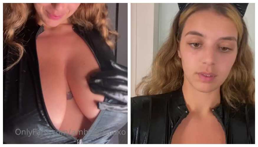 Amber Ajami Gato Chica Joder Vídeo Onlyfans Leaked