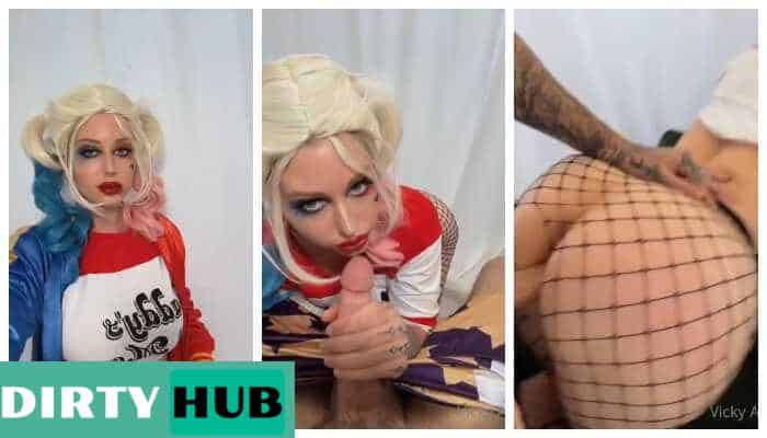 Vicky Aisha Harley Quinn Sextape Vídeo Porno