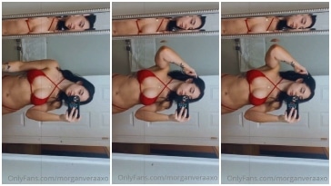 Morganvera Rojo Lencería Onlyfans Vídeo Porno Leaked