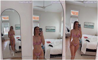 Natalie Roush Leaked   Espejo Selfie Ver A Través Del Bikini