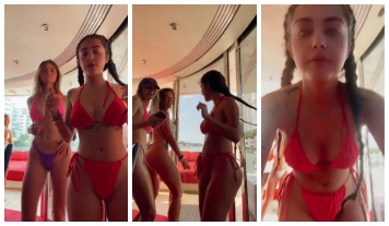 Malu Trevejo Leaked Bikini Barco Twerking Vídeo