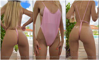 Angelina Dimova Desnuda Bikini Rosa Onlyfans Leaked