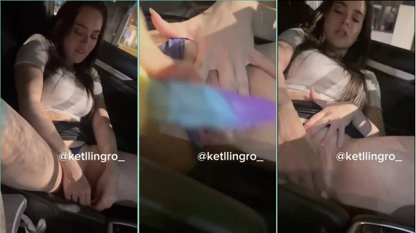 Ketlin Groisman Fue Captada Haciendo Un Vídeo Casero De Ella Misma Usando Un Consolador Mientras Estaba En Su Coche, Aparcado En La Calle