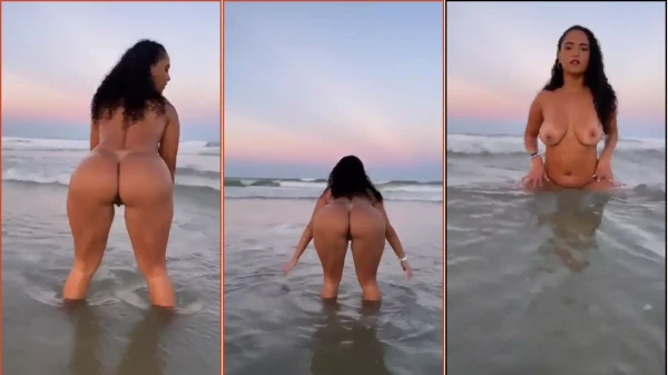 Este Bombón Se Revuelca En Público En La Playa, Completamente Desnudo