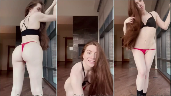 Iampaigej, La Ardiente Rubia, Baila Sensualmente Luciendo Su Cuerpo En Escotado Bikini Tanga