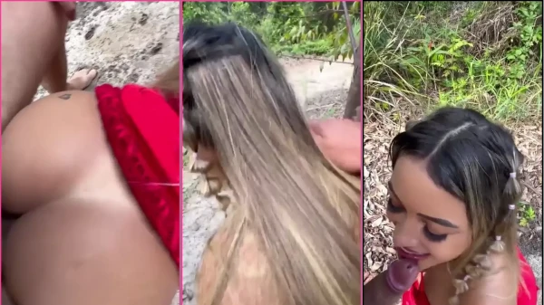 Karlyane Menezes Luciendo Su Sensualidad, Se Desnudó Y Se Entregó Al Negro En Un Ambiente Natural