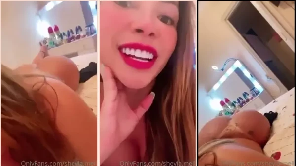 Sheyla Mell, Con Su Sensual Twerking Luciendo Su Respingón Culo Tumbada En La Cama