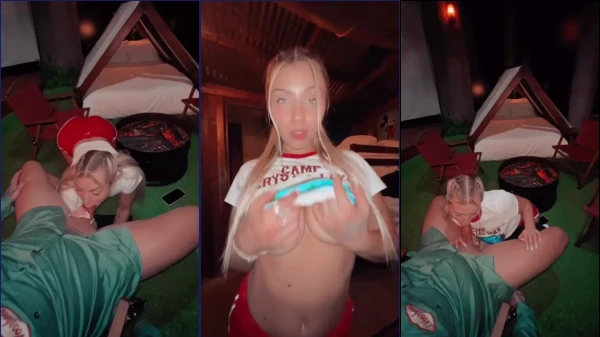 Video Filtrado De Sexo En El Que Therealbrittfit Realiza Sexo Oral Y Recibe Semen En Sus Senos