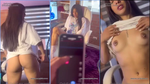 Juliana Tovar Usando Un Juguete Vibrador Para La Estimulación Personal