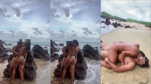 ¡Morena Jessica Karoline Divirtiéndose En La Playa, Llena De Deseo