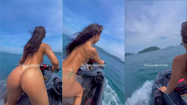Carol Portudo, The Privê Muse, Disfrutando De Un Ambiente Jetski Caliente En Río De Janeiro