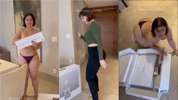 ¡Kerolay Chaves Revela Todas Las Cosas Maravillosas De La Privacidad Con Un Unboxing Muy Atrevido Y Desnudo