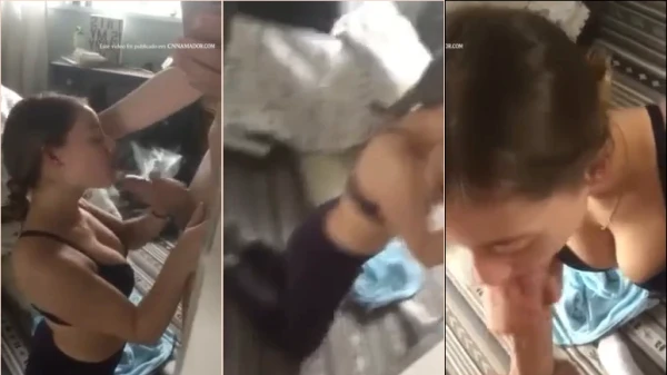 Nymphet Le Hace Una Mamada Al Viejo Y Se Lleva Un Regalito A La Boca
